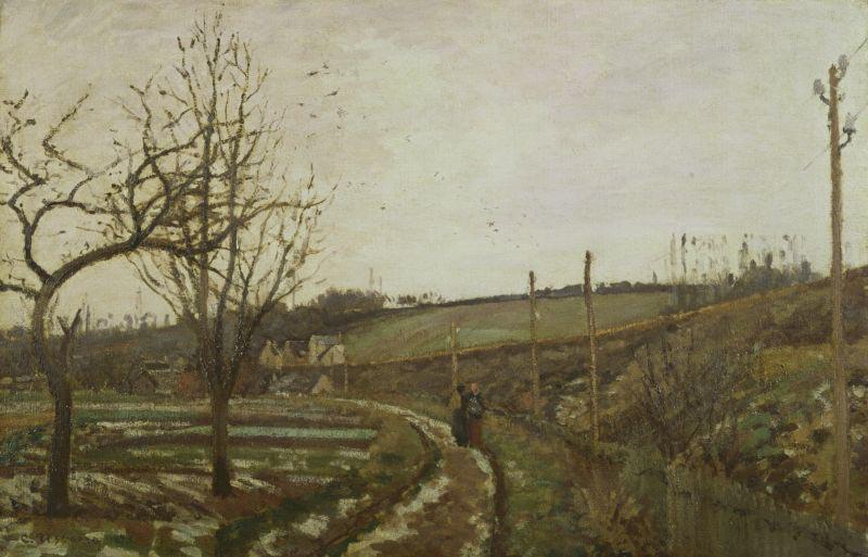 Camille Pissarro Winter Landscape oil painting picture